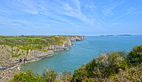 Caldey Island from Skrinkle Haven